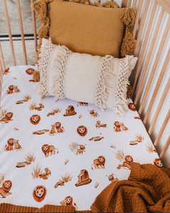 Lion / Fitted Cot Sheet