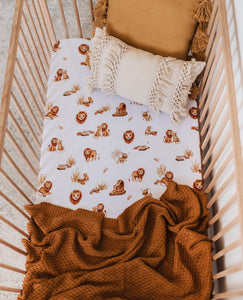 Lion / Fitted Cot Sheet