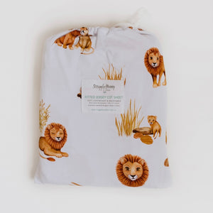 Lion / Fitted Cot Sheet