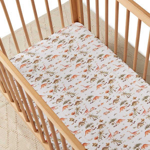 Dino / Fitted Cot Sheet