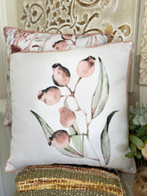 Load image into Gallery viewer, Outdoor Cushion / Australian Native Eucalyptus Gumnuts
