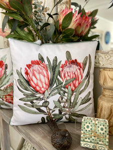 Outdoor Cushion / Australian Native Protea (Centre Placement)