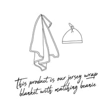 Load image into Gallery viewer, Whale / Baby Jersey Wrap &amp; Beanie Set
