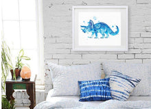 Load image into Gallery viewer, Trish the Triceratops Print
