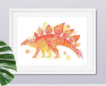 Load image into Gallery viewer, Stefan the Stegosaurus Print
