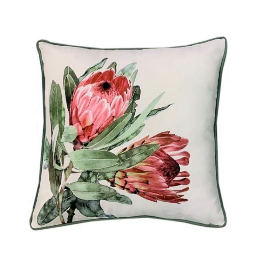 Outdoor Cushion / Australian Native Protea (Corner Placement)