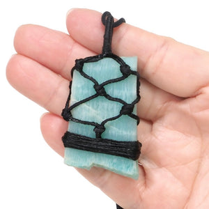 Natural Amazonite Netted Necklace