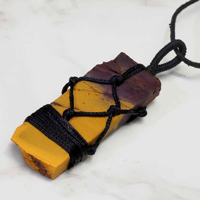 Natural Tigers Eye Netted Necklace