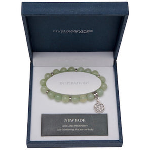 New Jade Tree of Life / Natural Stone Bracelet