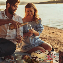 Load image into Gallery viewer, Picnic Table / Small / Blooming Cowhide
