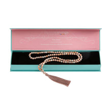 Load image into Gallery viewer, Pink Matrix / 108 Mala Bead Tassel Necklace
