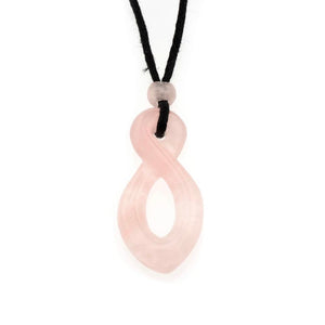 Rose Quartz Infinity Pendant