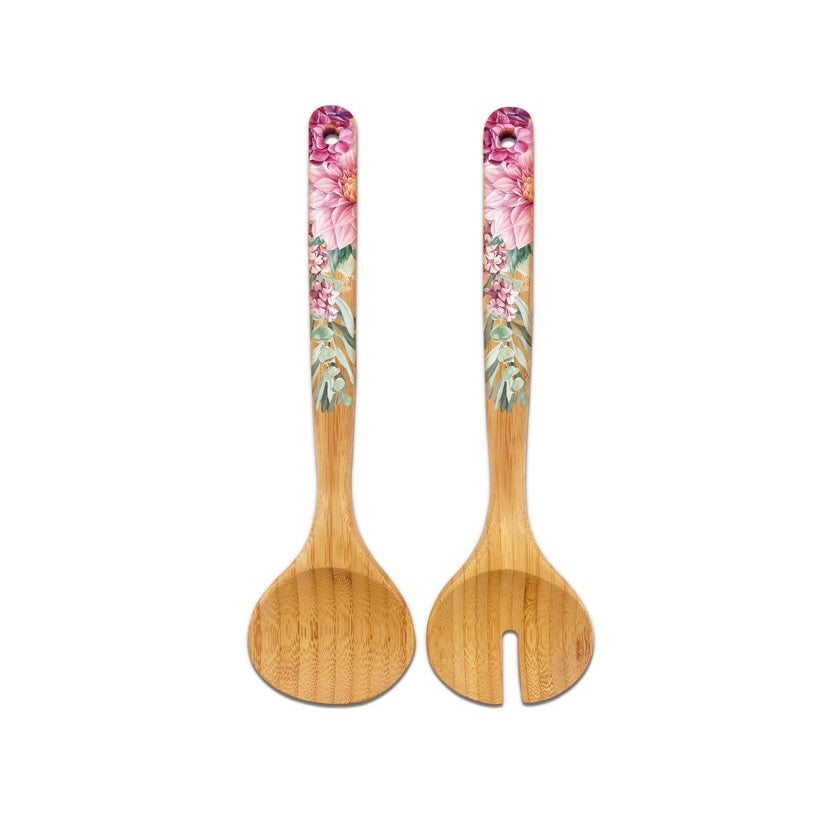 Salad Servers / Chrysanthemum