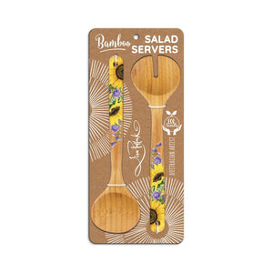 Salad Servers / Smiling Sunflowers