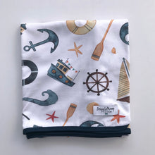 Load image into Gallery viewer, Shipwreck / Baby Jersey Wrap &amp; Beanie Set
