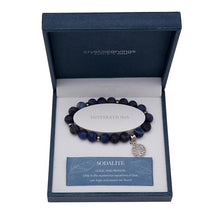 Load image into Gallery viewer, Matte Sodalite Tree of Life / Natural Stone Bracelet
