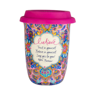 'Believe' Reusable Coffee Cup