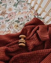 Load image into Gallery viewer, Umber / Diamond Knit Baby Blanket
