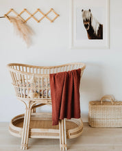 Load image into Gallery viewer, Umber / Diamond Knit Baby Blanket

