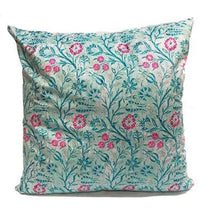 Load image into Gallery viewer, Venezia Turquoise 1 Velvet Cushion / Square
