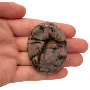 Palm/Worry Stone / Rhodonite